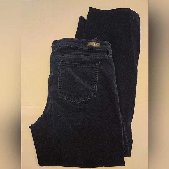 KUT From The Kloth Karen Baby Bootcut in Corduroy Navy Blue Size 16 - Picture 3 of 13